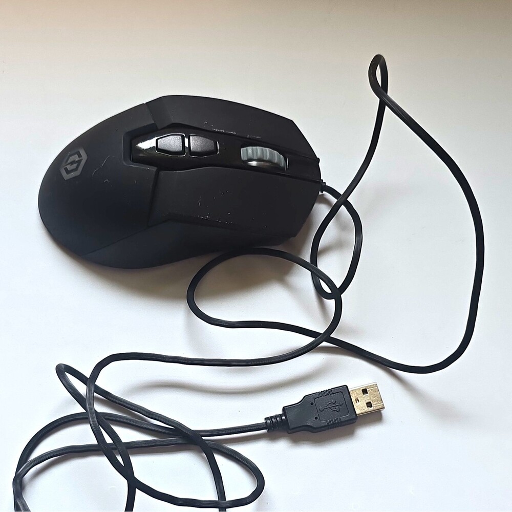 CyberPowerPC Elite M1-131 Wired USB Optical Gaming Mouse 8200 DPI 6-Button Black